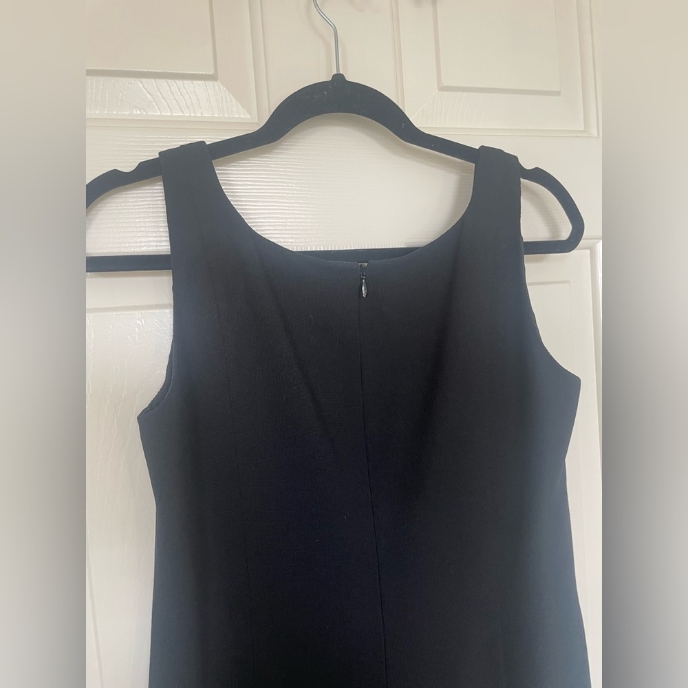 Vintage Armani Collection black sleeveless fit and flare dress 10 - Picture 8 of 12